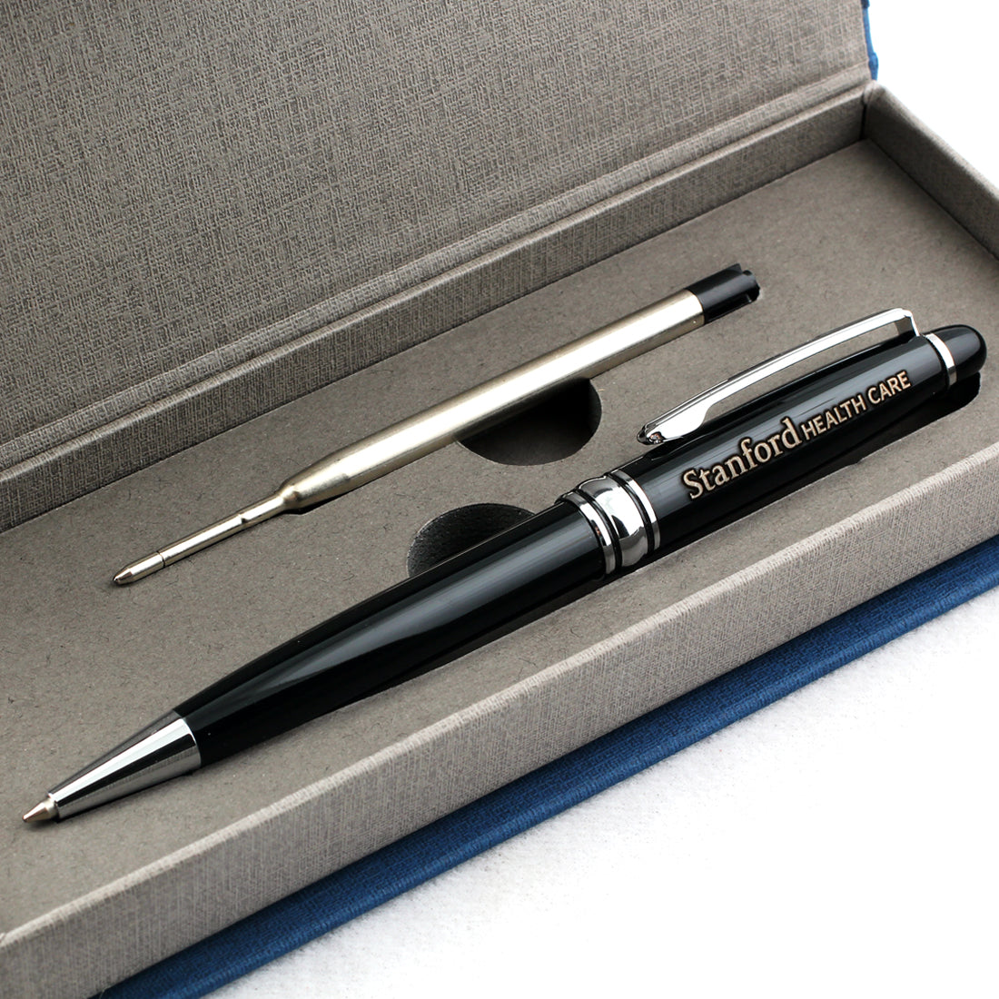 SOTANIA® Classic Ballpoint Pen Gift Set – Silver Trim & Refill Included