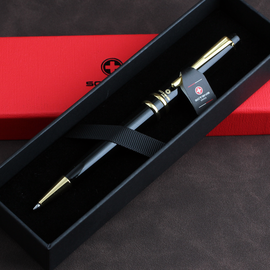 SOTANIA® Swiss Executive Ballpoint Pen – Gift-Boxed Edition