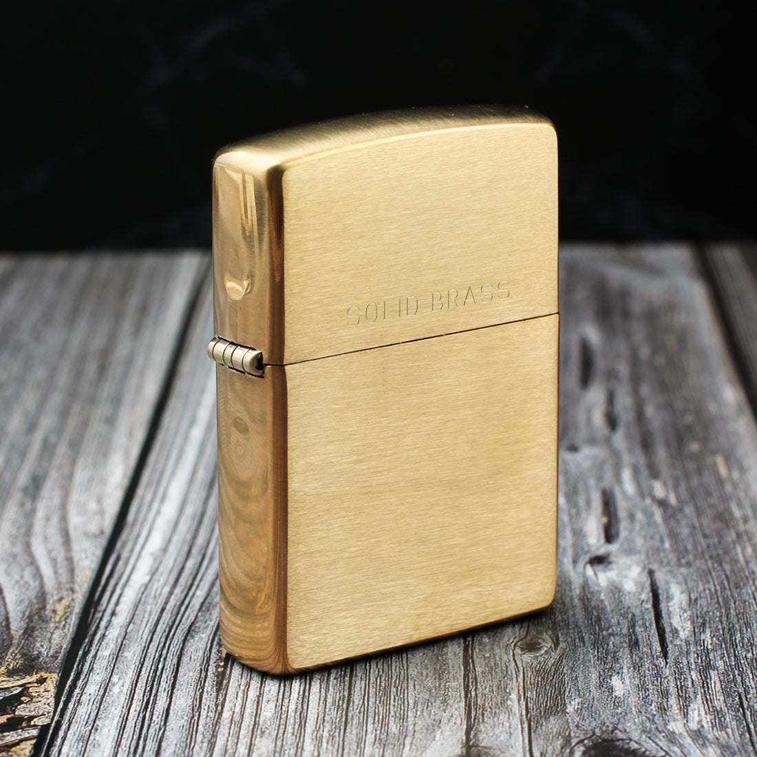 Zippo Lighter 204 – Solid Brass with Custom Engraving