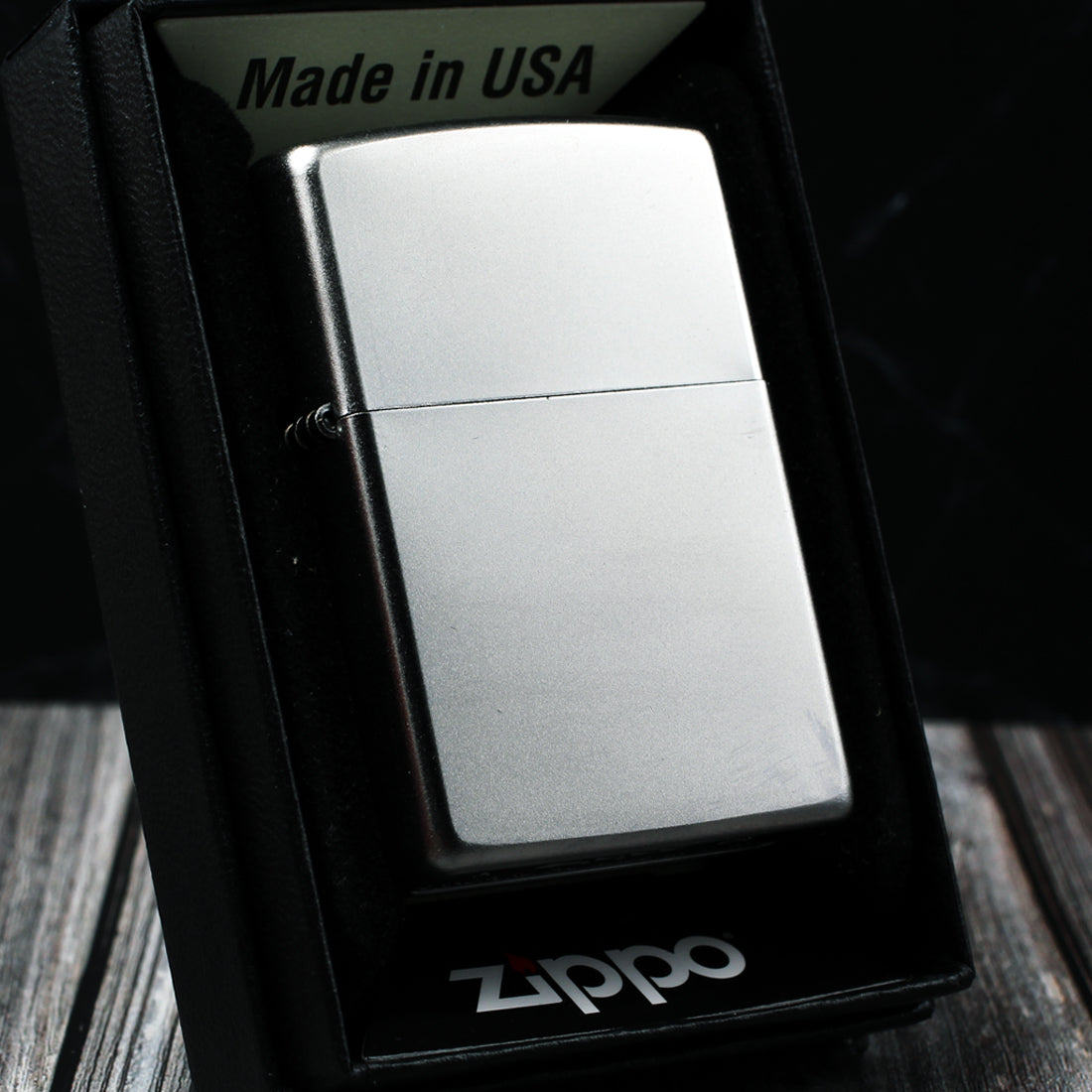 Zippo Satin Chrome 205 – Custom Engraved Edition