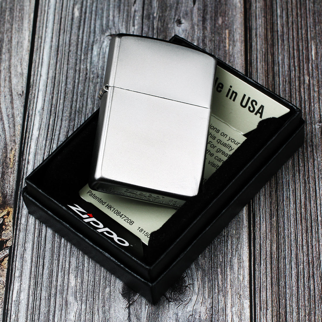 Zippo Satin Chrome 205 – Custom Engraved Edition