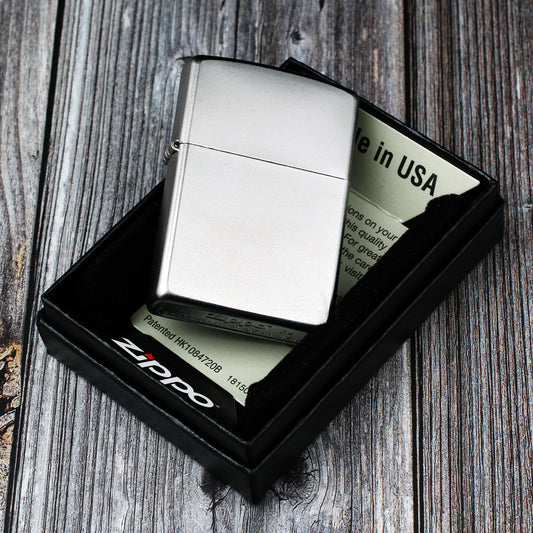 Zippo Satin Chrome 205 – Custom Engraved Edition